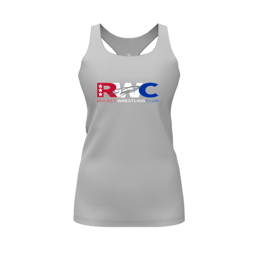 [FT0TRBGY-FYS-LOGO1] Decker Racerback Tank Top (Female Youth S, Gray, Logo 1)