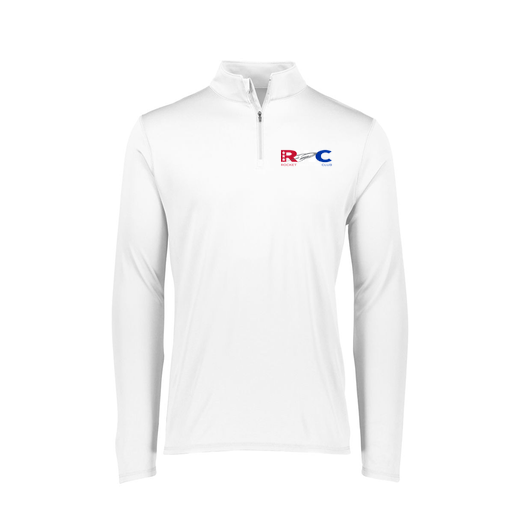 [FTLQFLWH-FAXS-LOGO1] Decker Women's Flex-Lite 1/4 Zip Shirt (Female Adult XS, White, Logo 1)