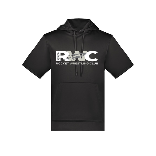 [6871.080.S-LOGO3] Men's Dri Fit Short Sleeve Hoodie (Adult S, Black, Logo 3)