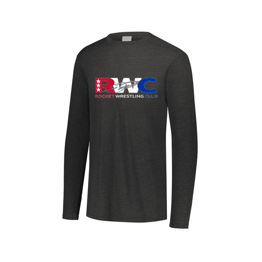 [FTLCUBBK-AXS-LOGO1] Decker Men's Tri-Blend T-Shirt - Long Sleeve (Adult XS, Black, Logo 1)