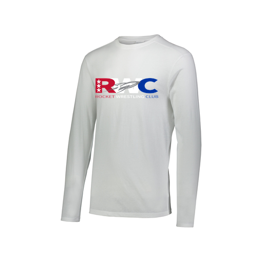[FTLCUBWH-AXS-LOGO1] Decker Men's Tri-Blend T-Shirt - Long Sleeve (Adult XS, White, Logo 1)