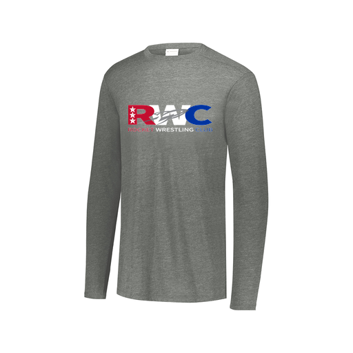 [FTLCUBGY-AXS-LOGO1] Decker Men's Tri-Blend T-Shirt - Long Sleeve (Adult XS, Gray, Logo 1)