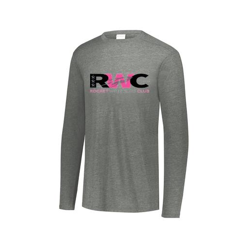 [FTLCUBGY-AXS-LOGO2] Decker Men's Tri-Blend T-Shirt - Long Sleeve (Adult XS, Gray, Logo 2)