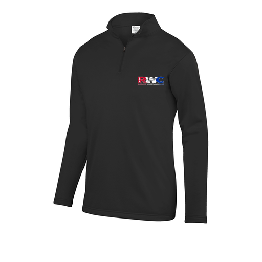 [FOLQFFBK-AS-LOGO1] Decker Men's FlexFleece 1/4 Zip (Adult S, Black, Logo 1)
