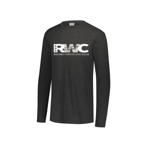 [FTLCUBBK-YS-LOGO3] Decker Youth Tri-Blend T-Shirt - Long Sleeve (Youth S, Black, Logo 3)