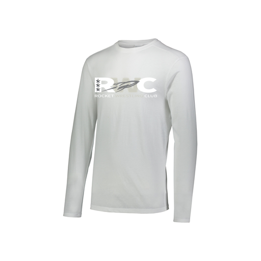 [FTLCUBWH-YS-LOGO3] Decker Youth Tri-Blend T-Shirt - Long Sleeve (Youth S, White, Logo 3)