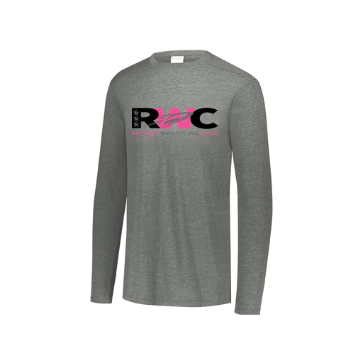 [FTLCUBGY-YS-LOGO2] Decker Youth Tri-Blend T-Shirt - Long Sleeve (Youth S, Gray, Logo 2)