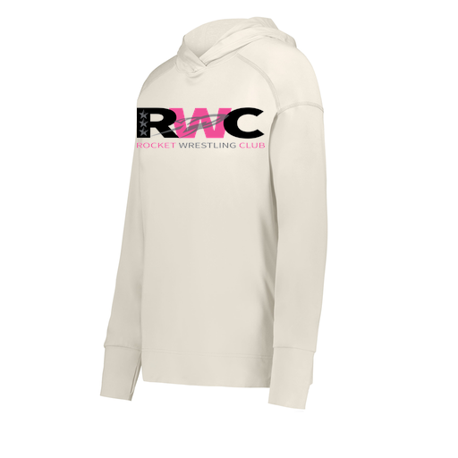[222798-WHT-FAXS-LOGO2] Ladies Ventura Thin Knit Hoodie (Female Adult XS, White, Logo 2)