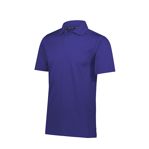 Men's Prism Polo (Adult S, Purple, Logo 1)